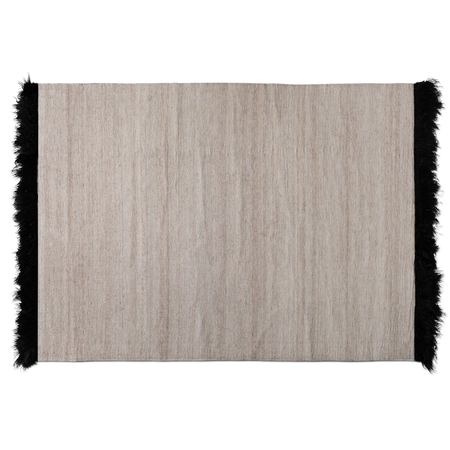 BAXTON STUDIO Dalston Modern and Contemporary Beige and Black Handwoven Wool Blend Area Rug 187-11861-Zoro